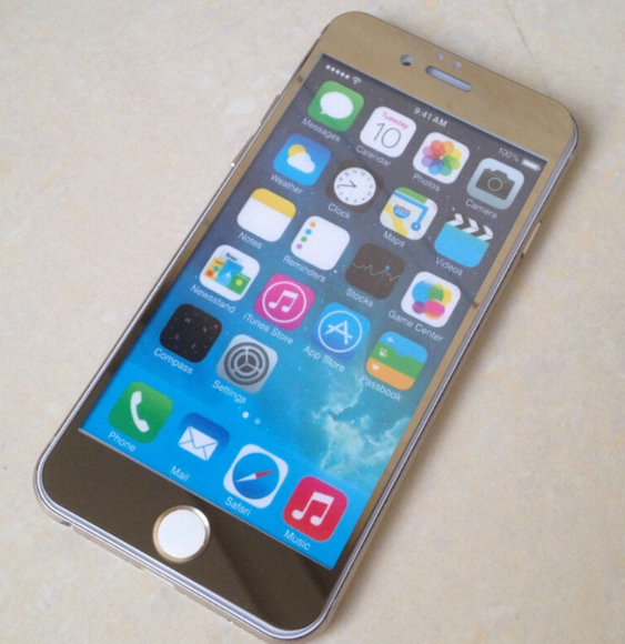 tempered glass gold ip 6